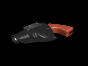 mauser k50 with holster 3D Model