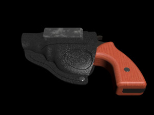 mauser k50 with holster 3D Model