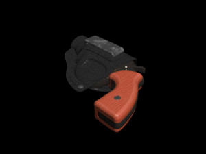 mauser k50 with holster 3D Model