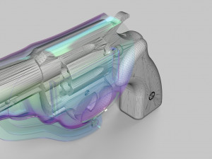 mauser k50 with holster 3D Model