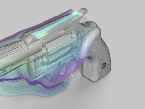mauser k50 z kaburą Model 3D