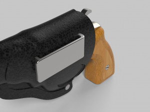 mauser k50 with holster 3D Model