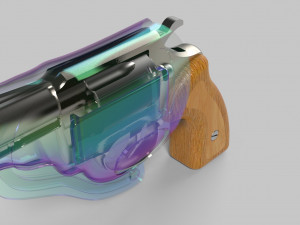 mauser k50 with holster 3D Model