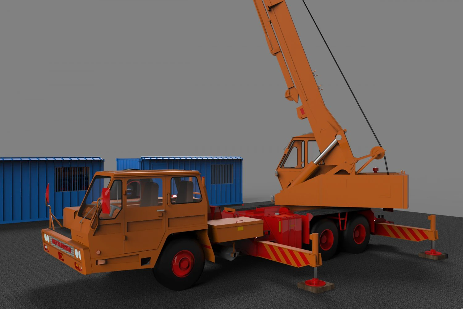 construction site campus 3D Model .c4d .max .obj .3ds .fbx .stl .blend 