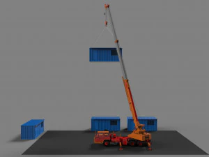 construction site campus 3D Model