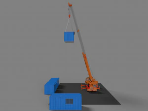 construction site campus 3D Model