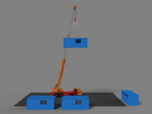 construction site campus 3D Model