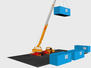 construction site campus Modelo 3D