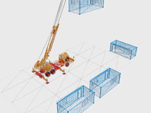 construction site campus 3D Model