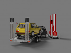 gas station 3D-Modell