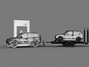 gas station 3D-Modell