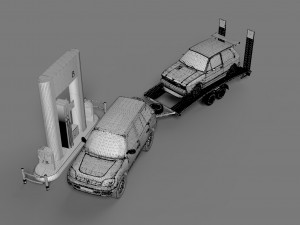 gas station 3D-Modell