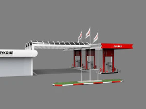 gas station 3D Model