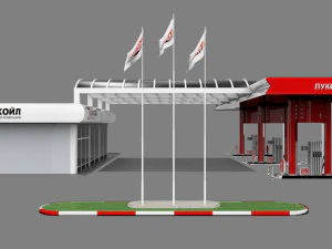 gas station 3D Model