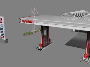 gas station 3D Model