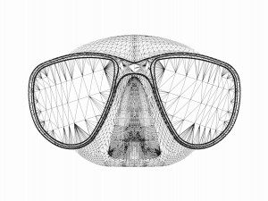 diving mask 3D मॉडल
