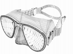 diving mask 3D मॉडल