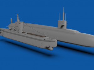 submarines 3D मॉडल