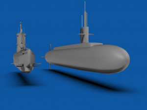 submarines 3D मॉडल