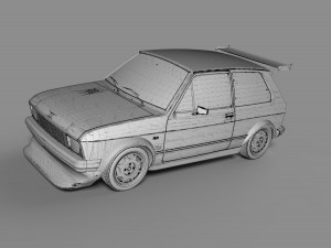 yugo koral 55 racing 3D Model