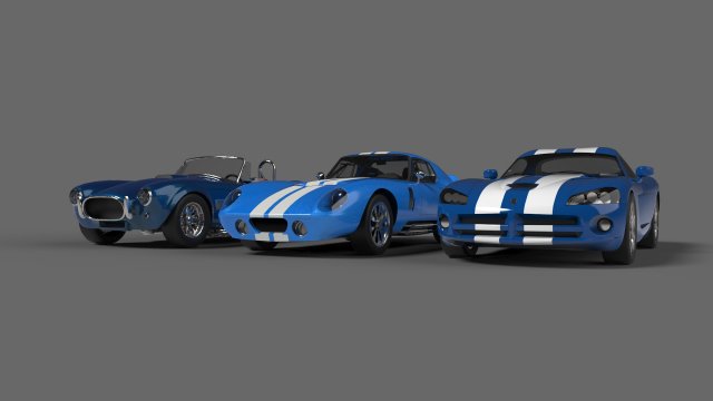 daytona collection 3D Model .c4d .max .obj .3ds .fbx .stl .blend