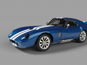 cobra daytona coupe with enterior Model 3D