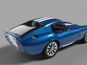 cobra daytona coupe with enterior 3Dモデル