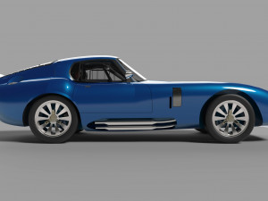 cobra daytona coupe with enterior 3Dモデル