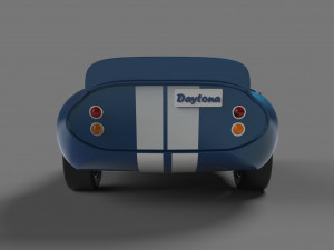 cobra daytona coupe with enterior 3Dモデル