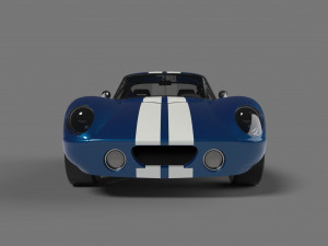 cobra daytona coupe with enterior 3Dモデル