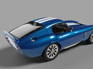 cobra daytona coupe with enterior 3Dモデル