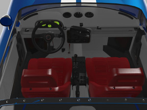 cobra daytona coupe with enterior 3Dモデル