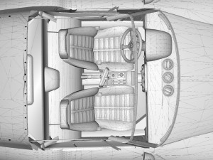 cobra daytona coupe with enterior 3Dモデル