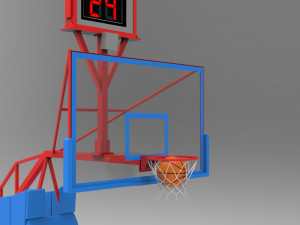 basketball frame and table Modelo 3D