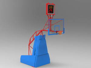 basketball frame and table Modelo 3D
