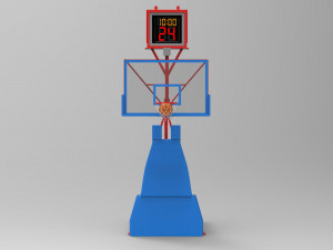 basketball frame and table Modelo 3D