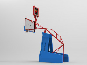 basketball frame and table Modelo 3D
