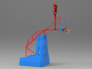 basketball frame and table Modelo 3D