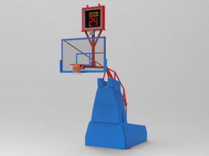 basketball frame and table Modelo 3D
