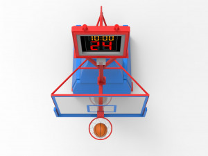 basketball frame and table Modelo 3D