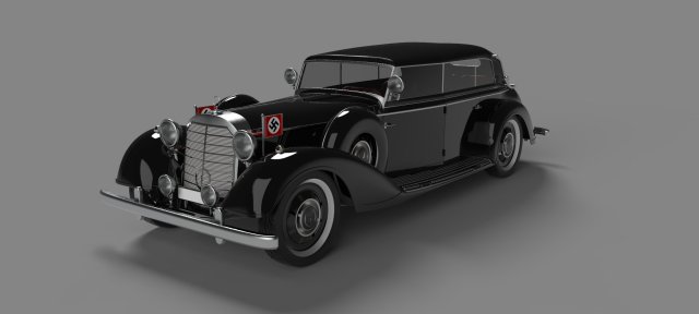 mercedes-benz 770 w150ii 1942 3Dモデル .c4d .max .obj .3ds .fbx .stl .blend 