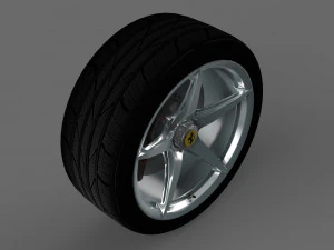 ferrari rim and tyre 3D Model