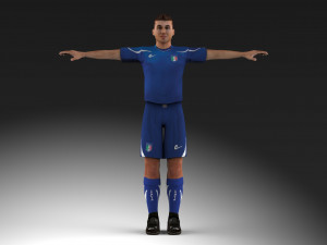 football player Model 3D