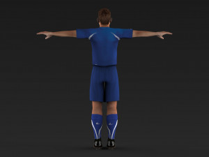 football player 3D Model