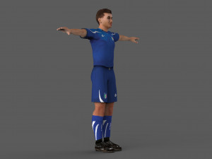 football player 3D Model