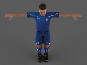 football player 3D Model