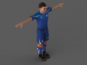 football player 3D Model