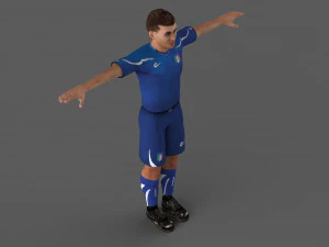 football player 3D Model