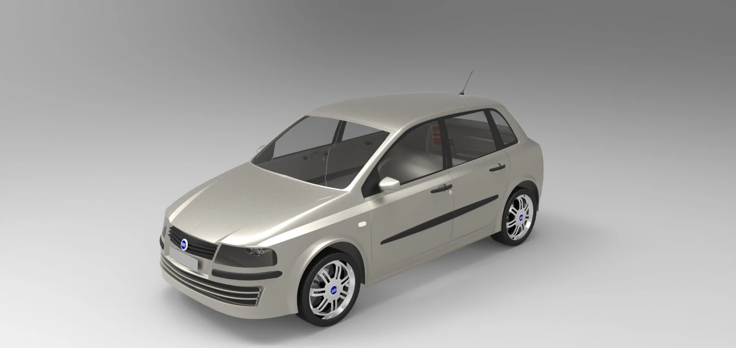 fiat stilo 16 active 3D Model .c4d .max .obj .3ds .fbx .stl .blend 