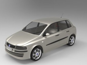 fiat stilo 16 active 3D Модель